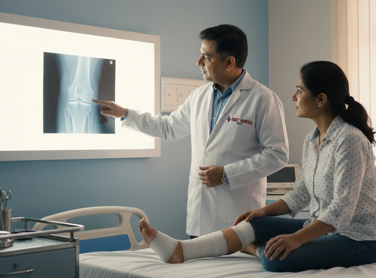 Orthopedic treatment in Agra for bone and joint problems at Saket Hospital